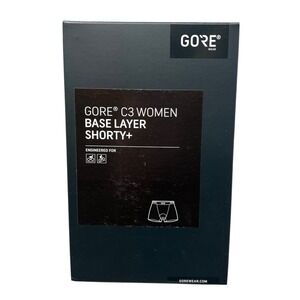 Gore Wear C3 Women Base Layer Shorty+ Black Cycling Boxer Shorts XXS New in Box